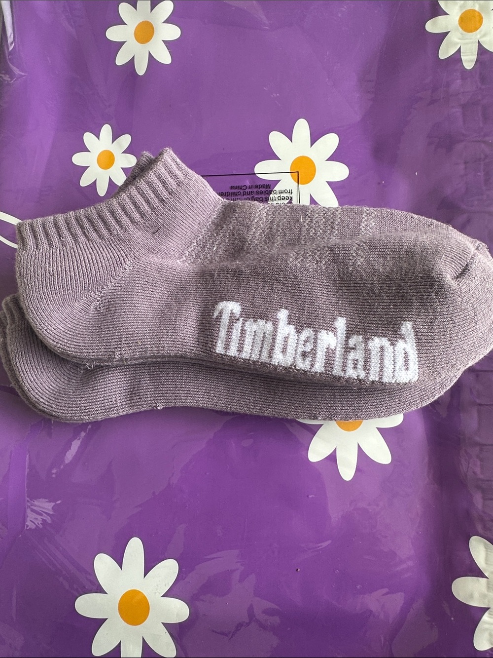 Timberland Lavender Low-Cut Athletic Ankle Socks 249